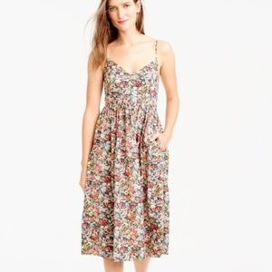 Lace-up back dress in Liberty® Thorpe floral G3927